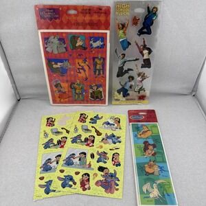 Vtg Disney Sticker Lot Sealed Packs Hunchback Hercules Lilo Stitch HS Musical